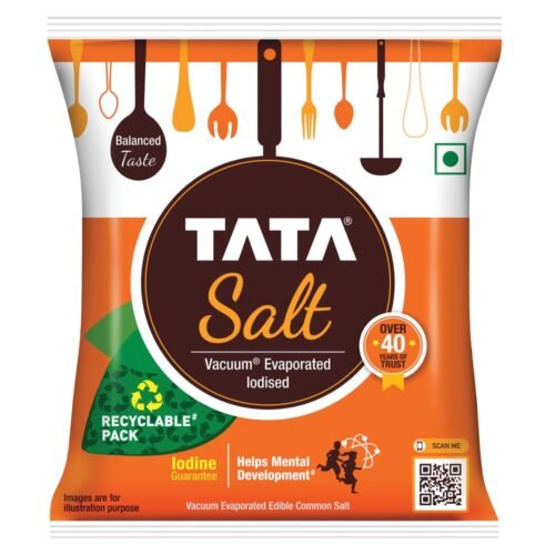 Tata Namak 1kg – Trusted Iodised Salt for Daily Use | Healthy & Clean Cooking Salt