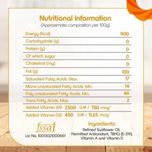 Fortune Sunlite Sunflower Oil – Pure Goodness in Every Drop (870 gm)