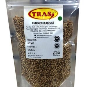 TRASI - 100% Natural Raw Dried Whole coriander (Dhania) 200gm