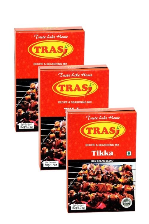 TRASI - Chicken Tikka Masla Powder | Mixed Chicken Brbique Masala Powder | Chicken Tawa Tikka Masala - (Pack of 1, 50gm)